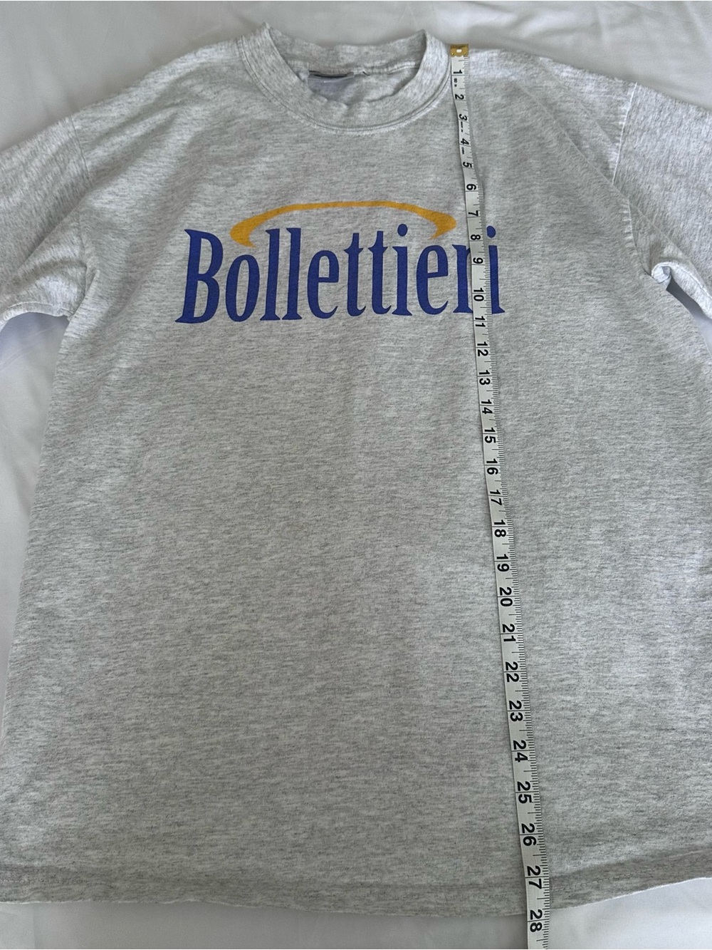 Vintage 90s FILA Bollettieri Tennis Academy T-Shirt Gray Made in USA Men's MED - Picture 6 of 7